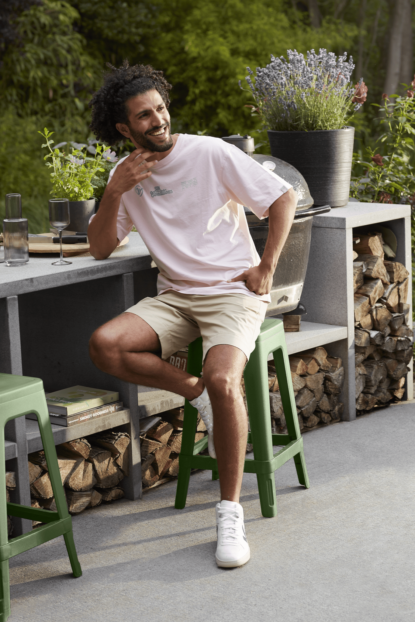 Keter Lucca Indoor/Outdoor Bar Stool - Green - 4 pack - mazeproducts