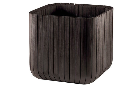 Keter Cube Planter - Brown (Medium) - mazeproducts