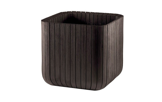 Keter Cube Planter - Brown (Small) - mazeproducts
