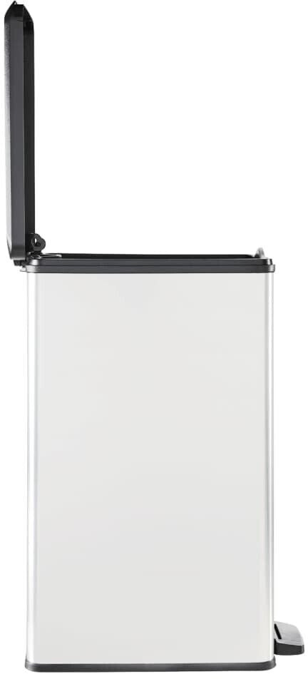 Curver Deco Slim Pedal Bin – 40L – Silver - mazeproducts