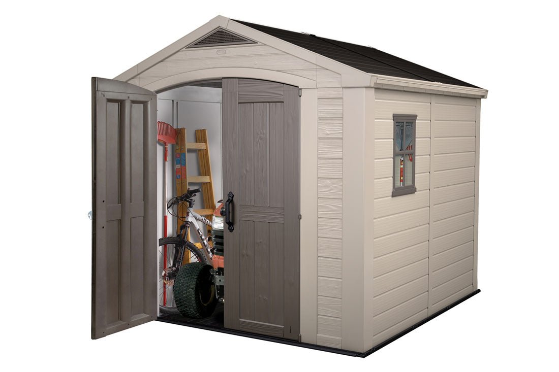 Keter Factor 8 x 8 Garden Shed (2.6 x 2.6m) - mazeproducts