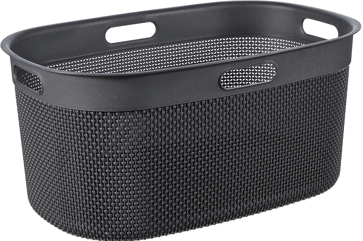 KIS Filo Laundry Basket (45L) - Dark Grey - mazeproducts