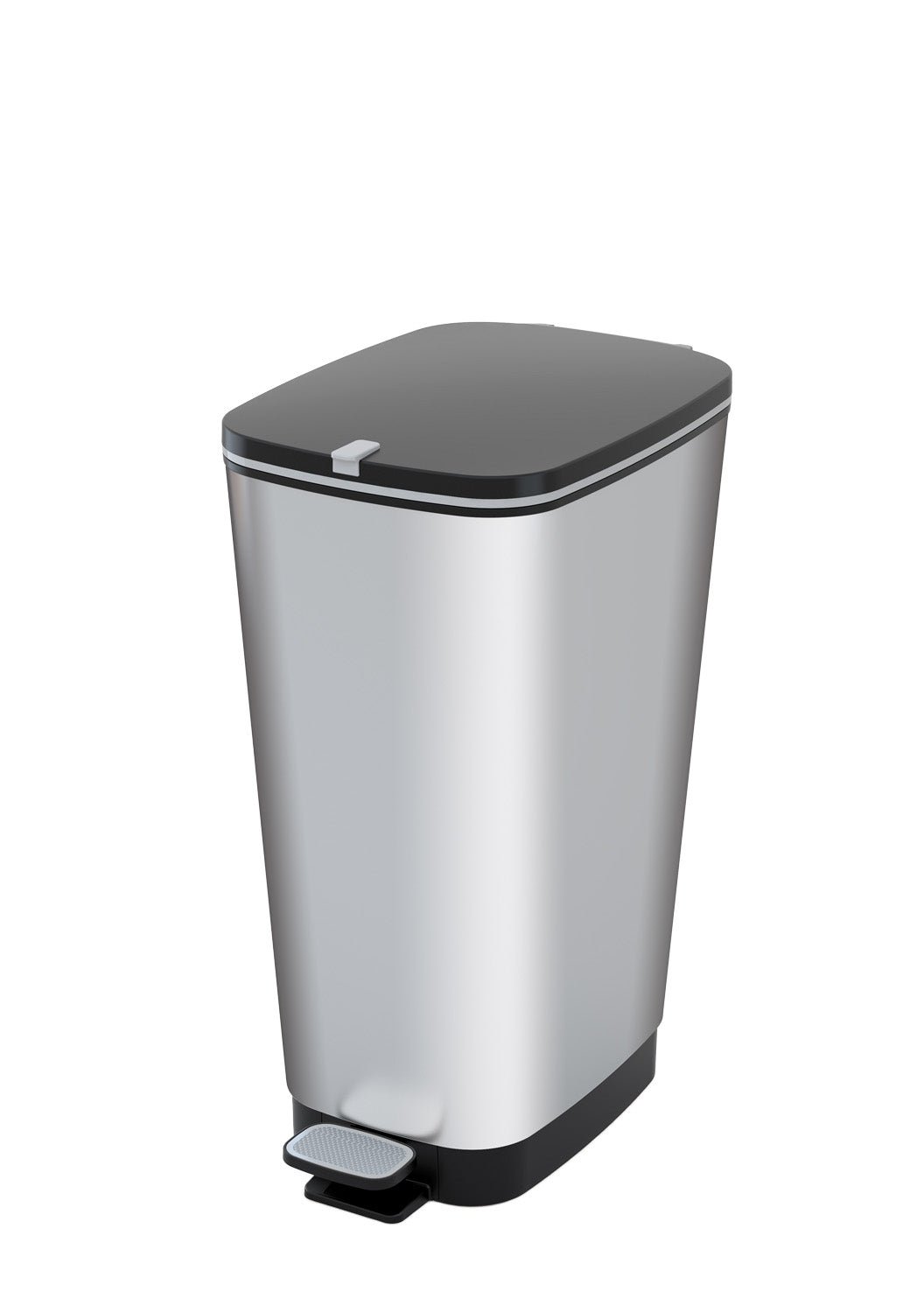 Curver Chic 35L Pedal Bin - Steel Look - mazeproducts