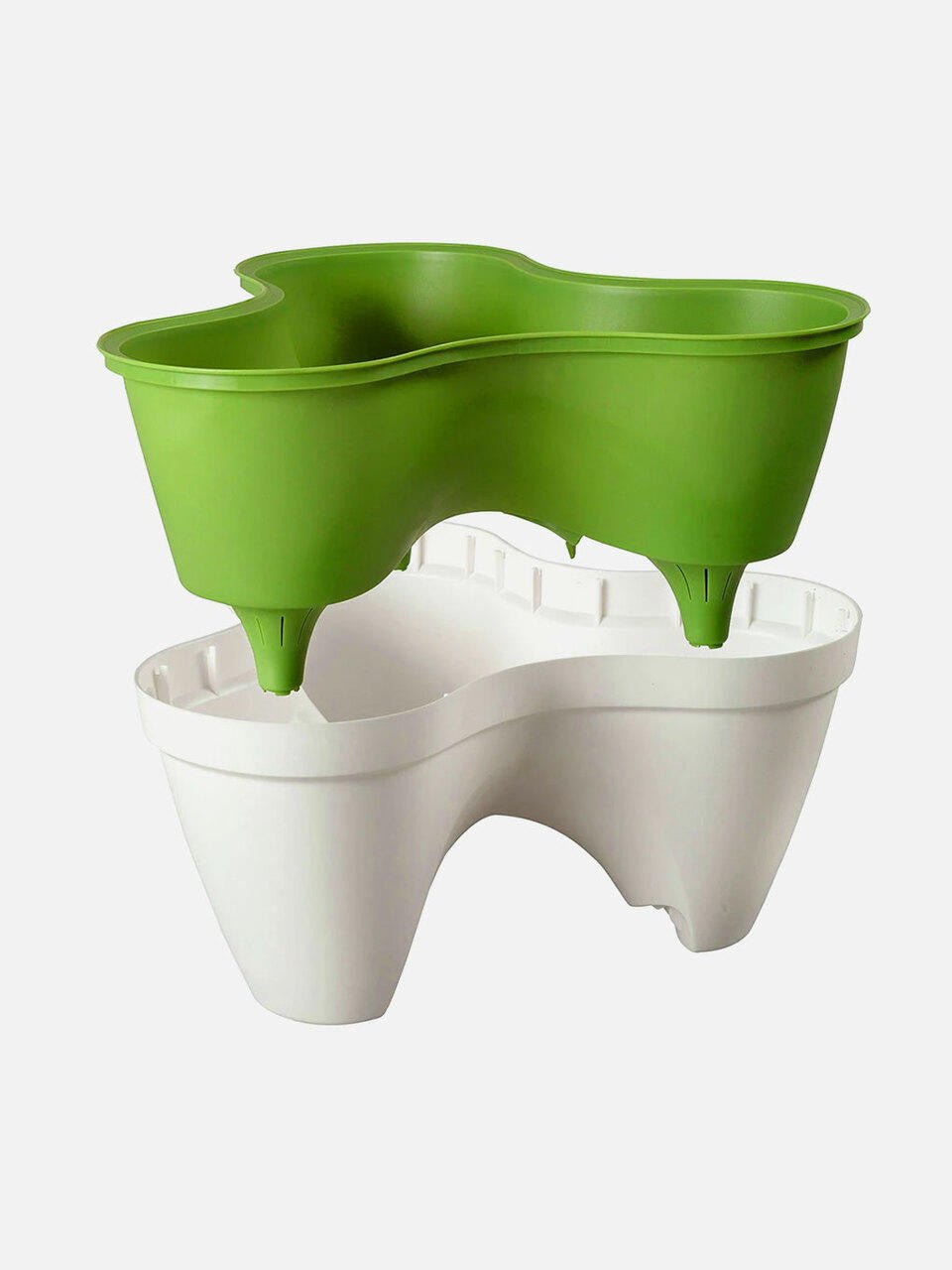 Keter Ivy Planter - White / Green - 5 Pack - mazeproducts