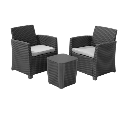 Keter Mia Balcony Set - Graphite - mazeproducts