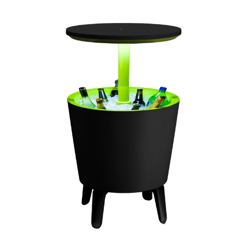 PRE ORDER: NOV. - Keter Illuminated Cool Bar - Graphite/ Lime - mazeproducts