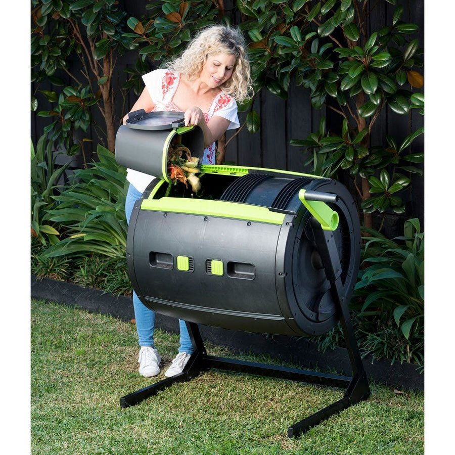 PRE ORDER: NOV. - Assembled 245L MAZE Compost Tumbler - mazeproducts