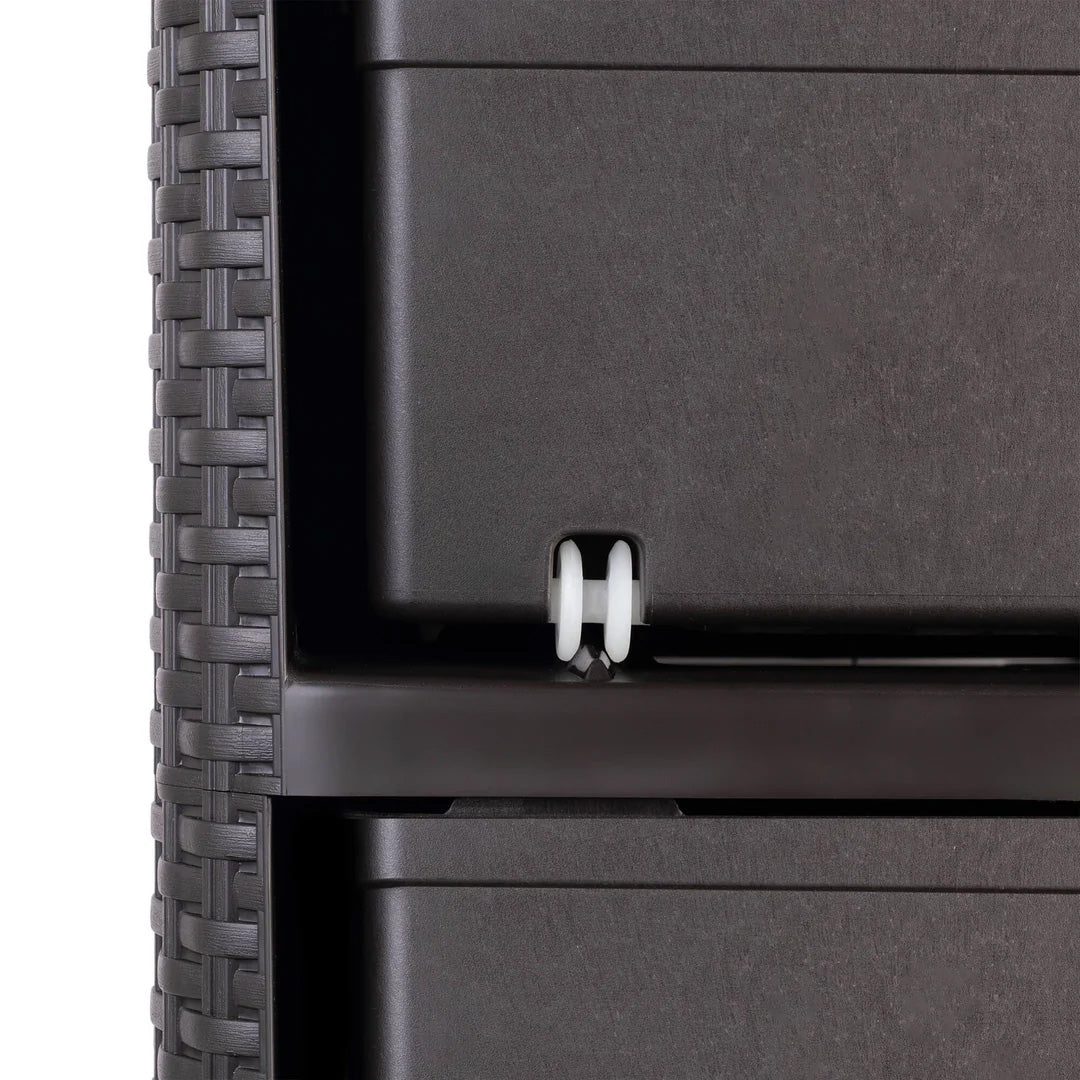 Curver Style Storage 3 Drawer Set - Brown (14L) - mazeproducts