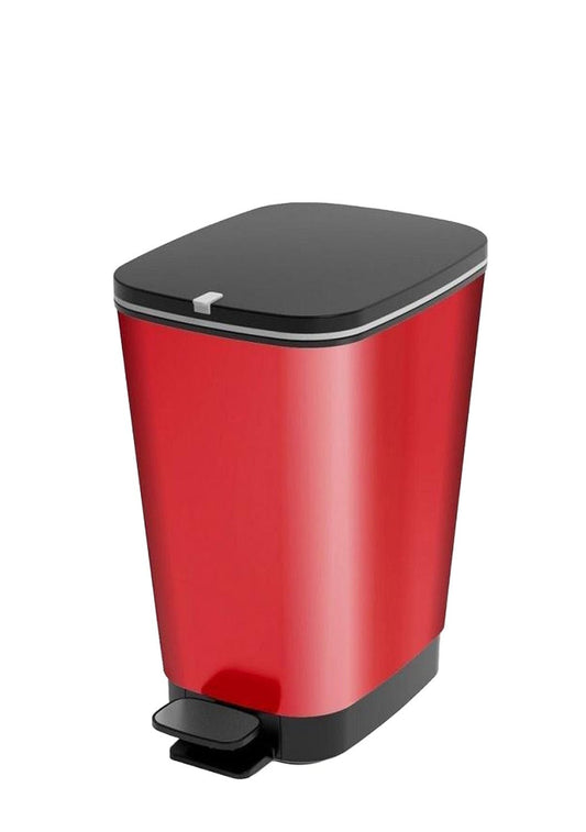 Curver Chic 35L Pedal Bin - Red - mazeproducts
