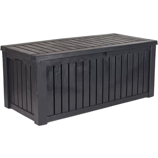 Keter Rockwood 570L Storage Box - Anthracite - mazeproducts