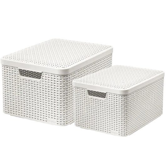 Curver Style Storage Box Set ( M+L) - mazeproducts