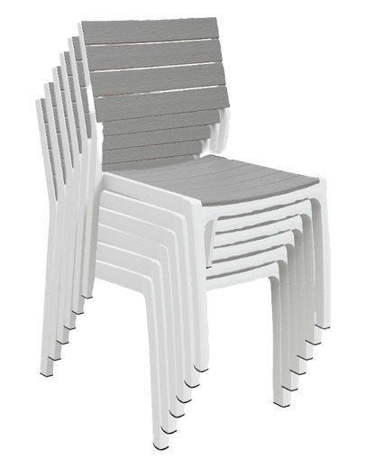 Keter Harmony Dining Chairs (without Armrest) - 6 PACK - mazeproducts