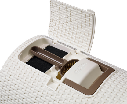 Curver Rattan Style Cat Litter Box - Cream