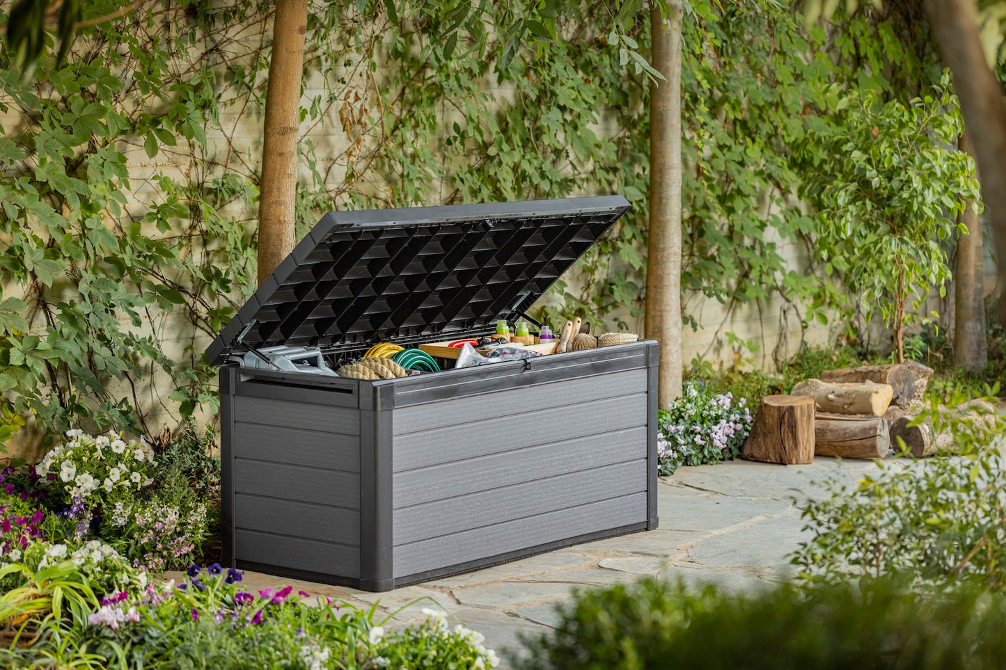 Keter Cortina 570L Storage Box - Grey