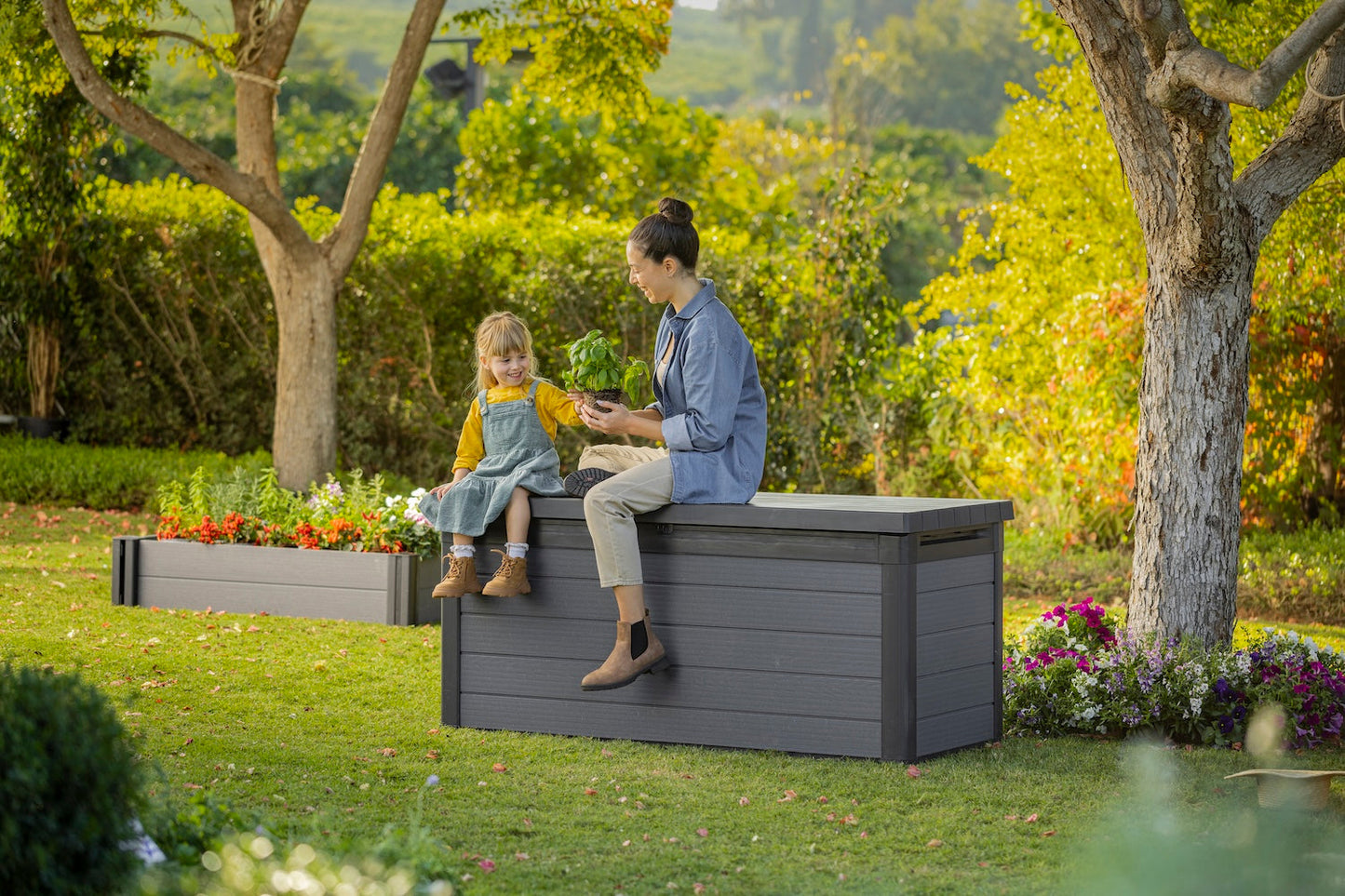 Keter Cortina 570L Storage Box - Grey