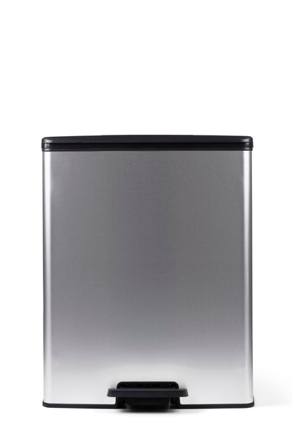 Curver Deco Duo Bin – 2 X 26L – Steel Look