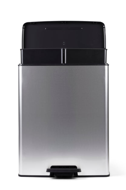 Curver Deco Duo Bin – 2 X 26L – Steel Look