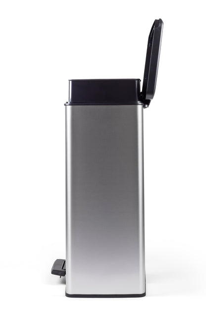Curver Deco Duo Bin – 2 X 26L – Steel Look
