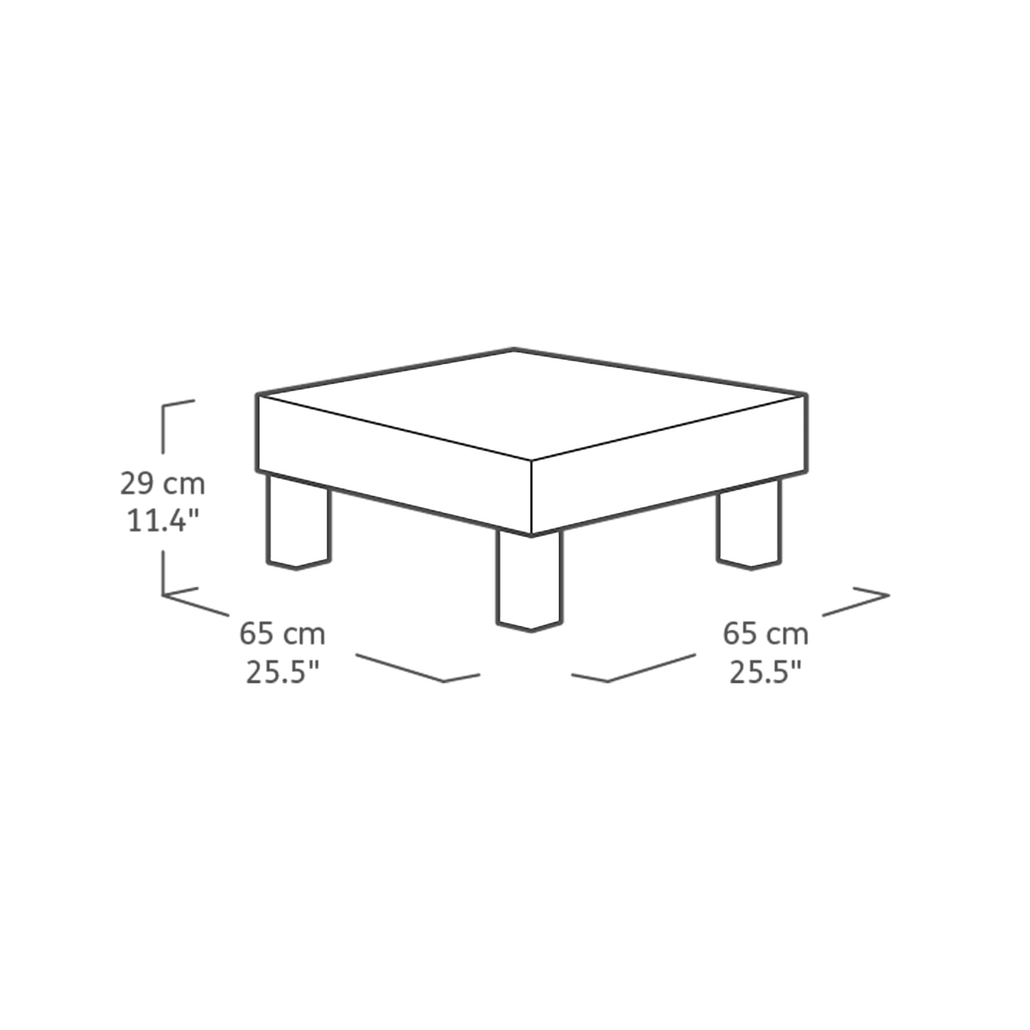 Keter Elements Cofee Table - Black