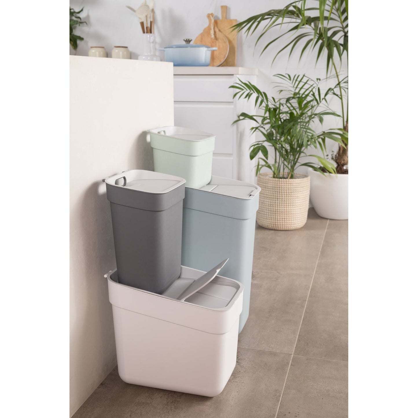 10L Ready to Collect Waste Separation Bin - Dark Grey