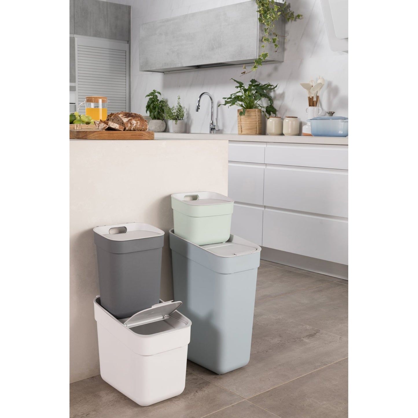 10L Ready to Collect Waste Separation Bin - Dark Grey