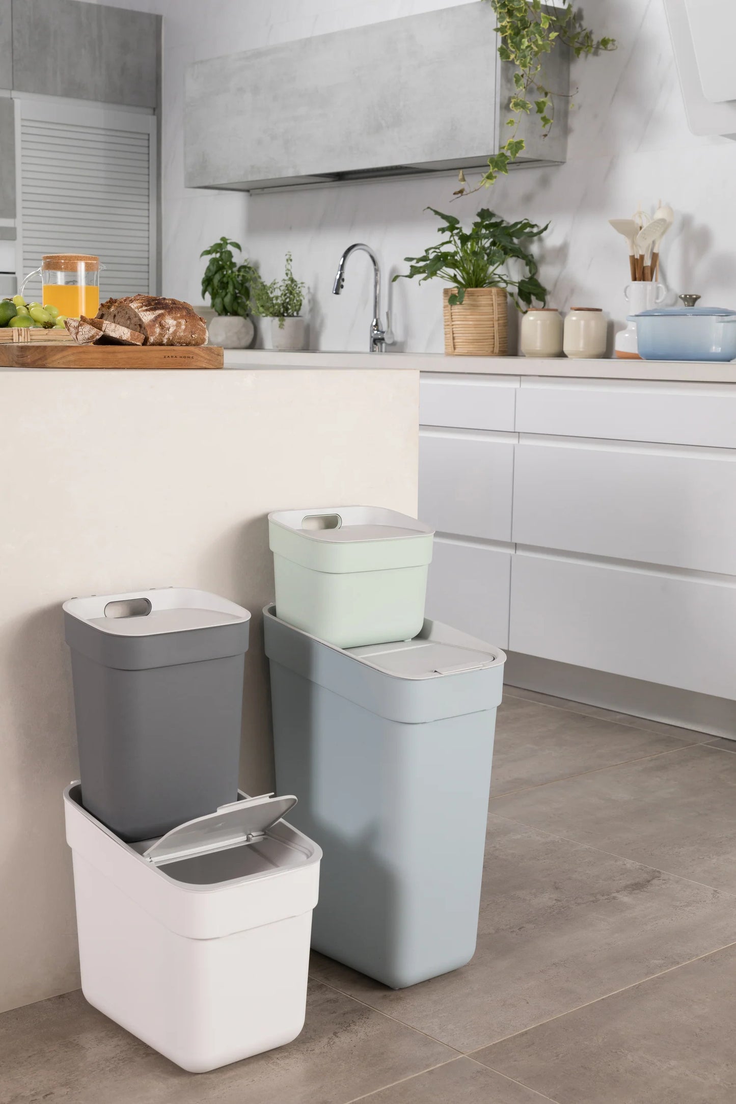 5L Ready to Collect Waste Separation Bin - Dark Grey