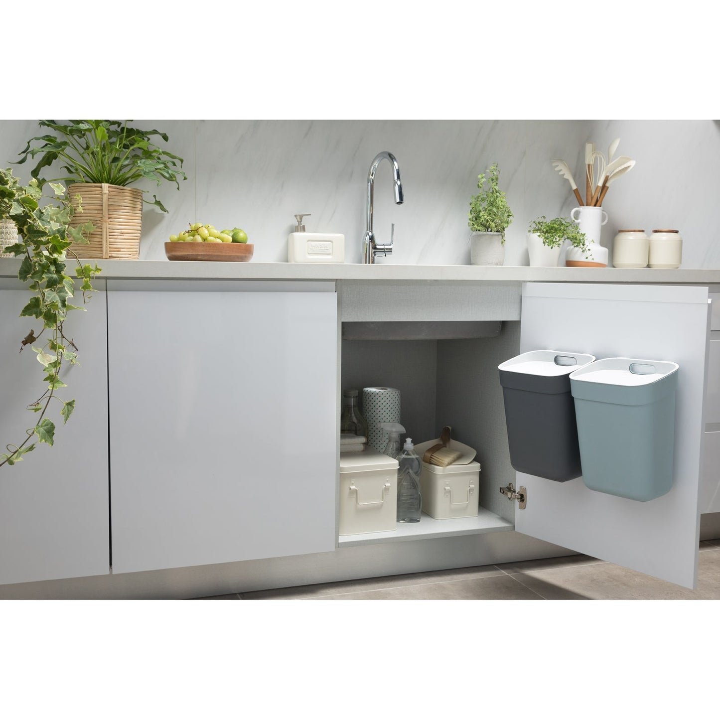 10L Ready to Collect Waste Separation Bin - Dark Grey
