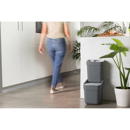 10L Ready to Collect Waste Separation Bin - Dark Grey