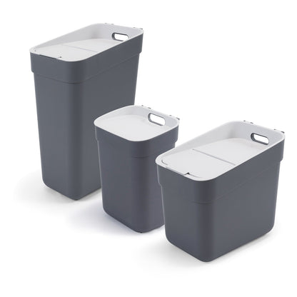 10L Ready to Collect Waste Separation Bin - Dark Grey