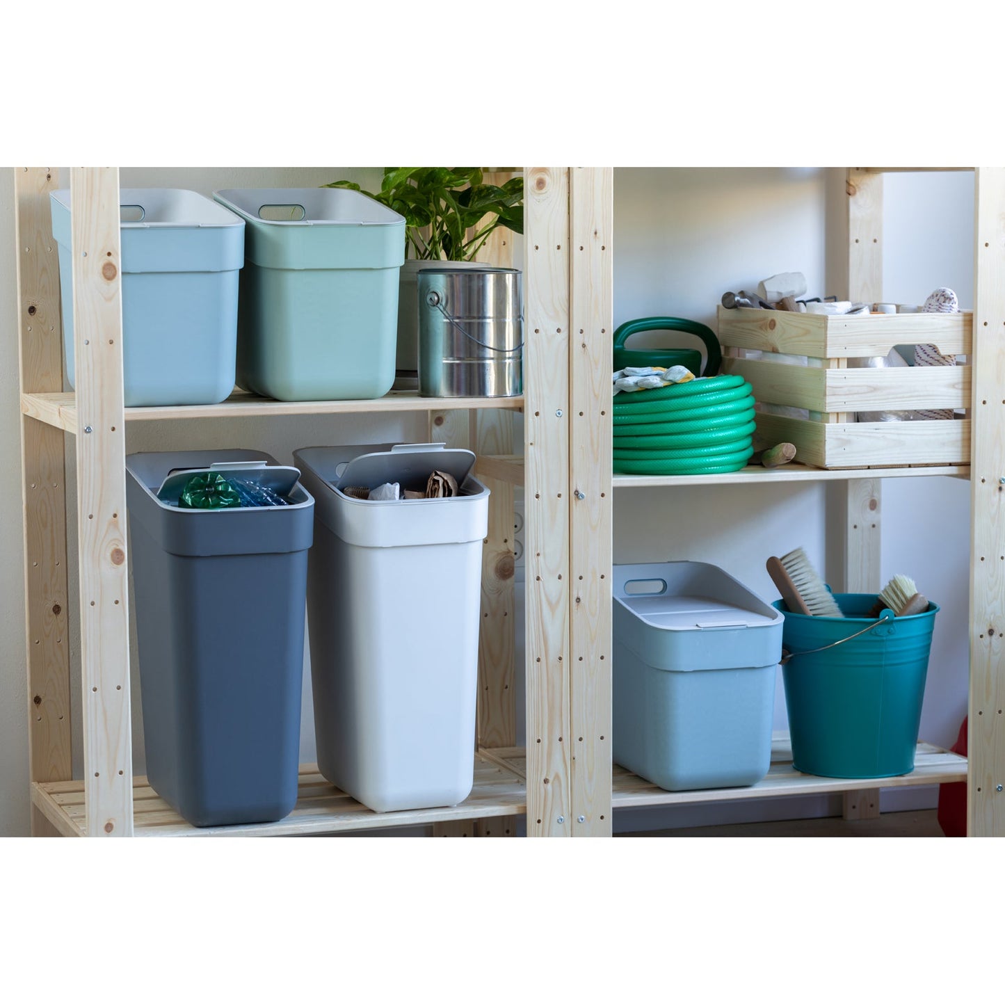 20L Ready to Collect Waste Separation Bin - Green
