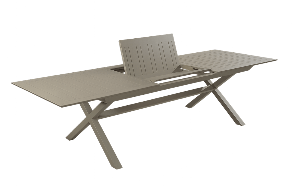 Keter Barcelona Metaline Extendable Dining Set - Cappuccino