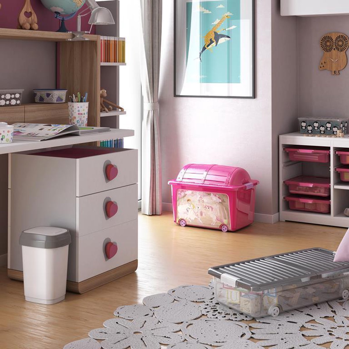 PRE ORDER: OCT. - KIS Underbed W Box - White  (XLarge)