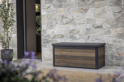 PRE ORDER: OCT. - Keter Signature 570L Storage Box - Walnut Look