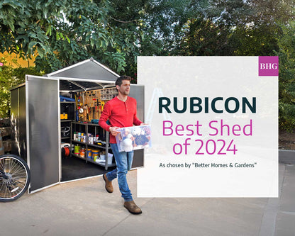 Rubicon Garden Shed 1.9m x 1.5m - Grey