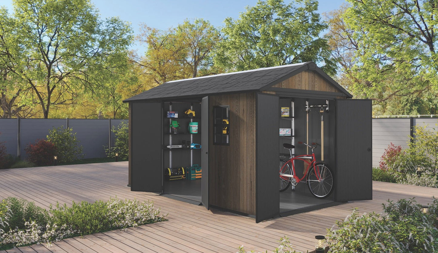 PRE ORDER: OCT. - Keter Apex Double Door Shed 7.5x15 (2.3 x 4.6m)