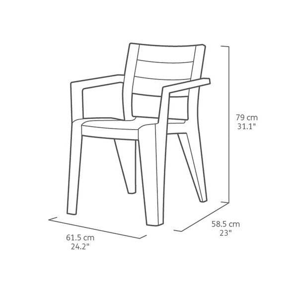 PRE ORDER: SEP. - Keter Julie 12 Seater Dining Set