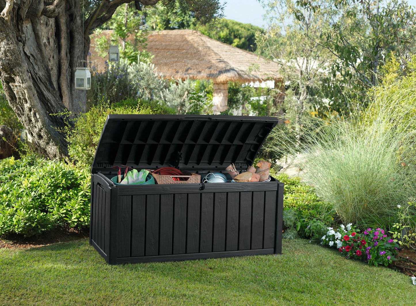PRE ORDER: SEP. - Keter Glenwood 390L Storage Box - Graphite