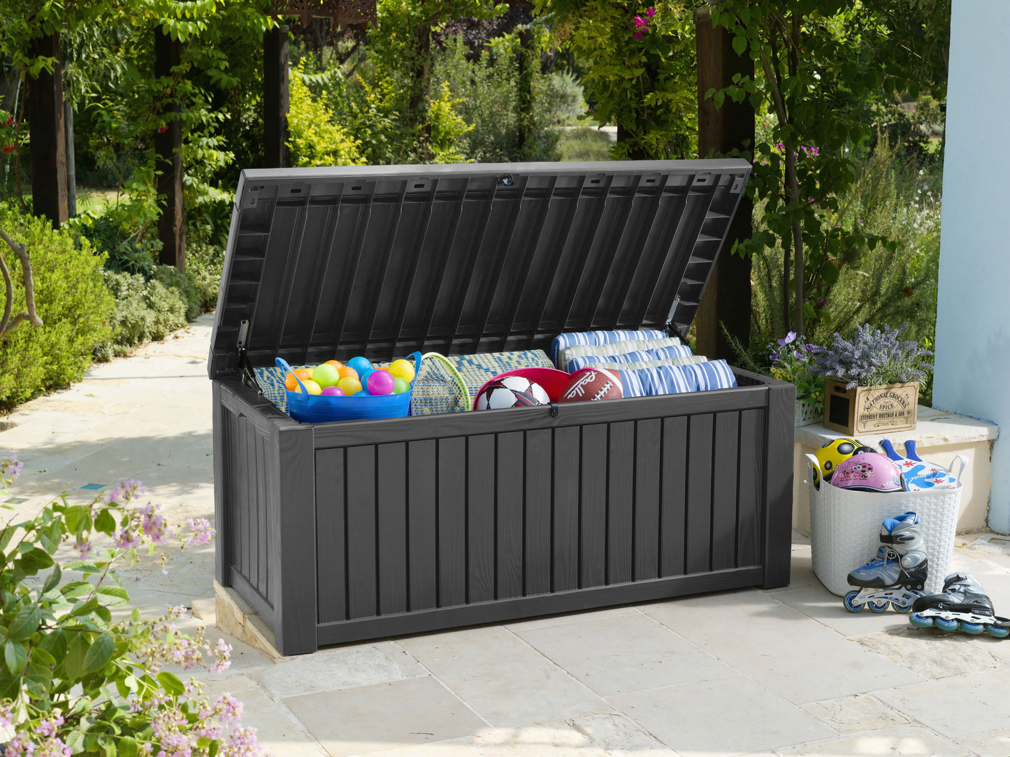 Keter Rockwood 570L Storage Box - Anthracite