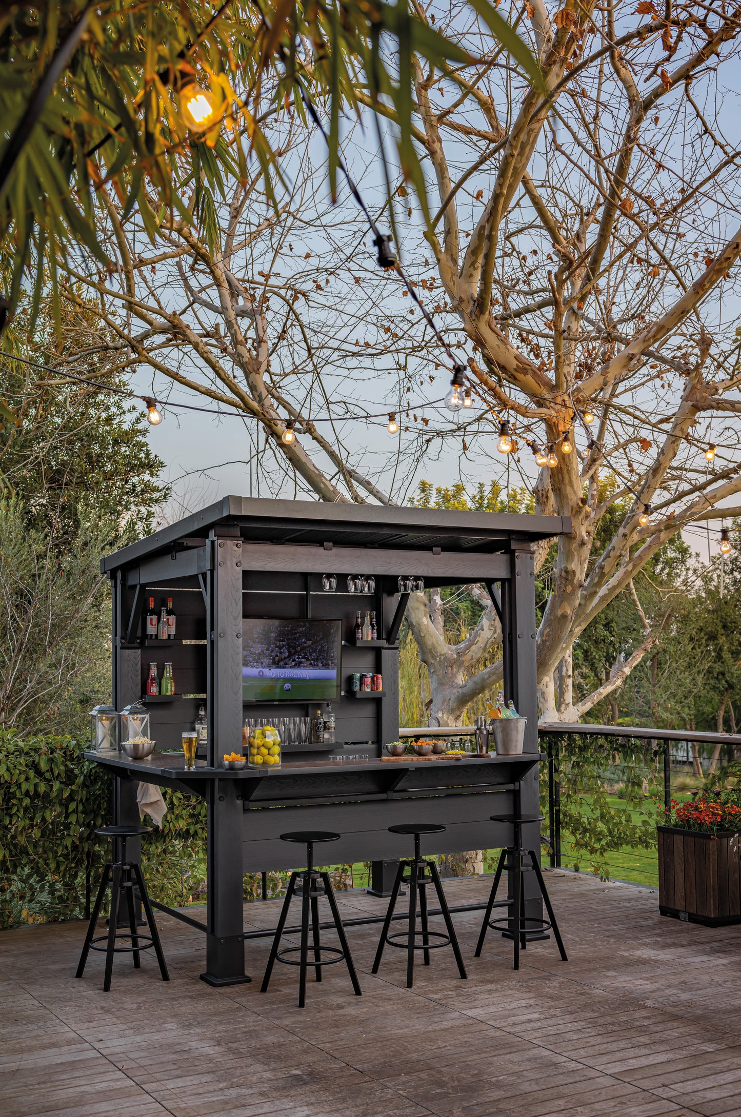 PRE ORDER: SEP. - Keter Bar Gazebo - Grey