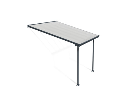 Feria Patio Cover 3.1m x 3m - Grey Frame With Clear Roof