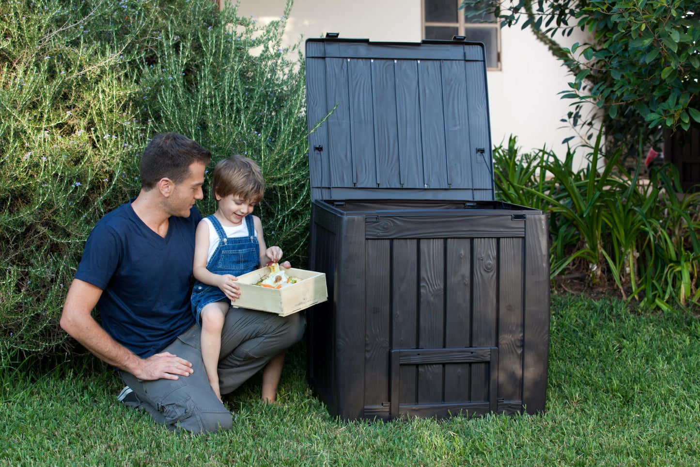 PRE ORDER: OCT. -  Keter DECO Wood Look 330L Composter - Brown