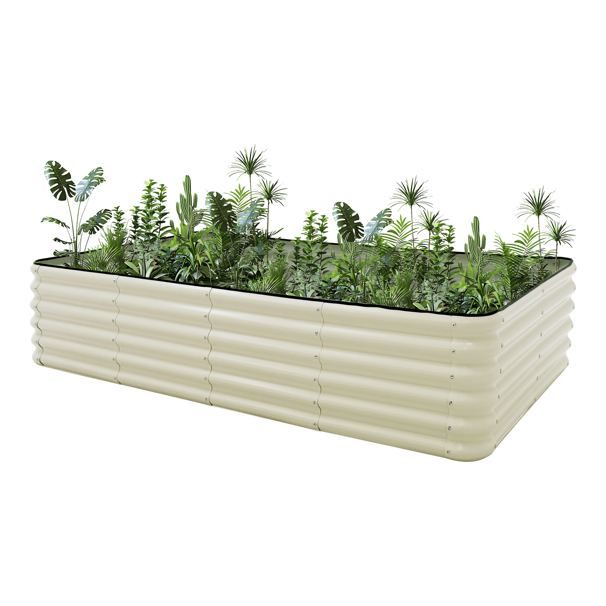 Raised Garden Bed (Height 43cm) with 2m Net Tunnel - mazeproducts