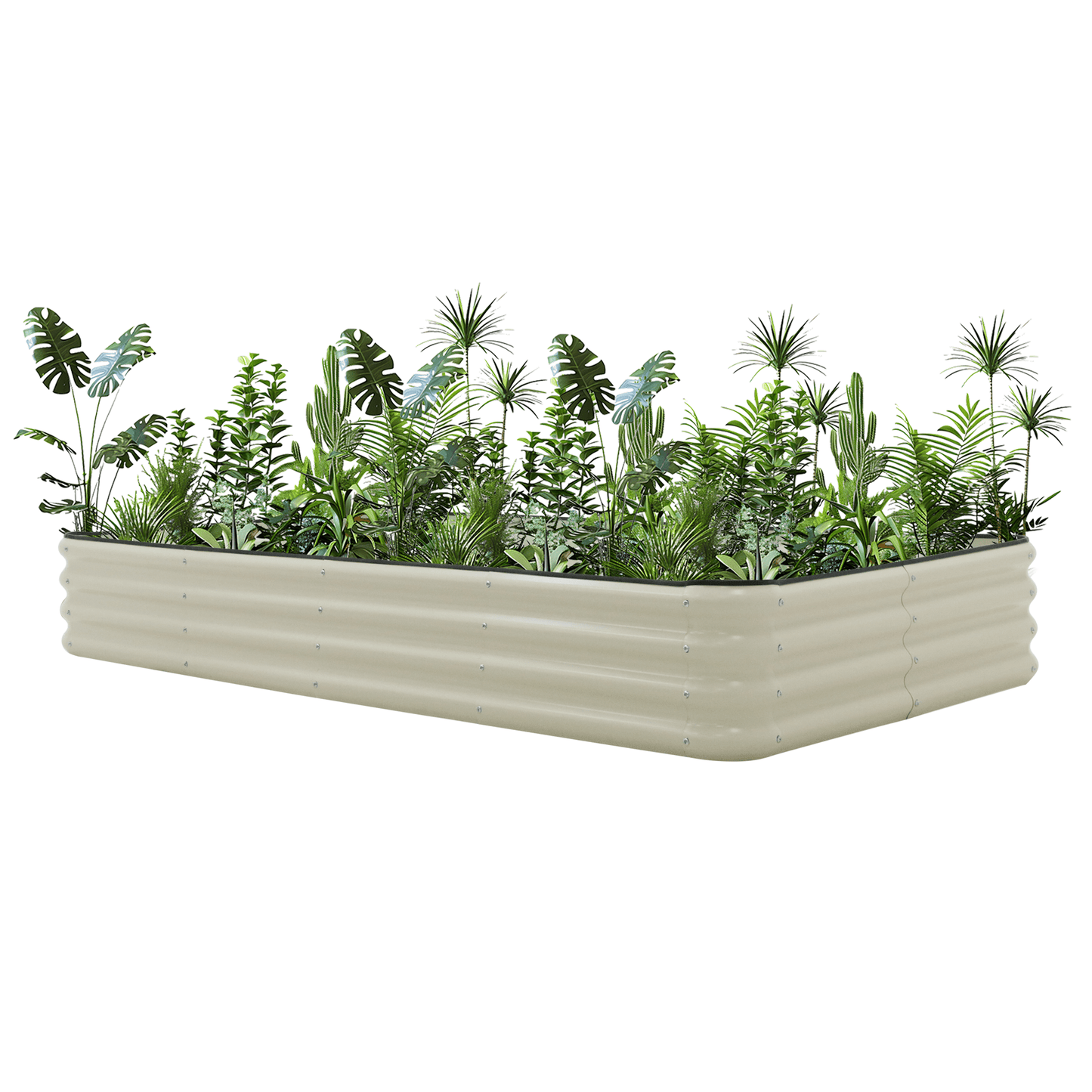 Raised Garden Bed (Height 29cm) with 2m Net Tunnel - mazeproducts