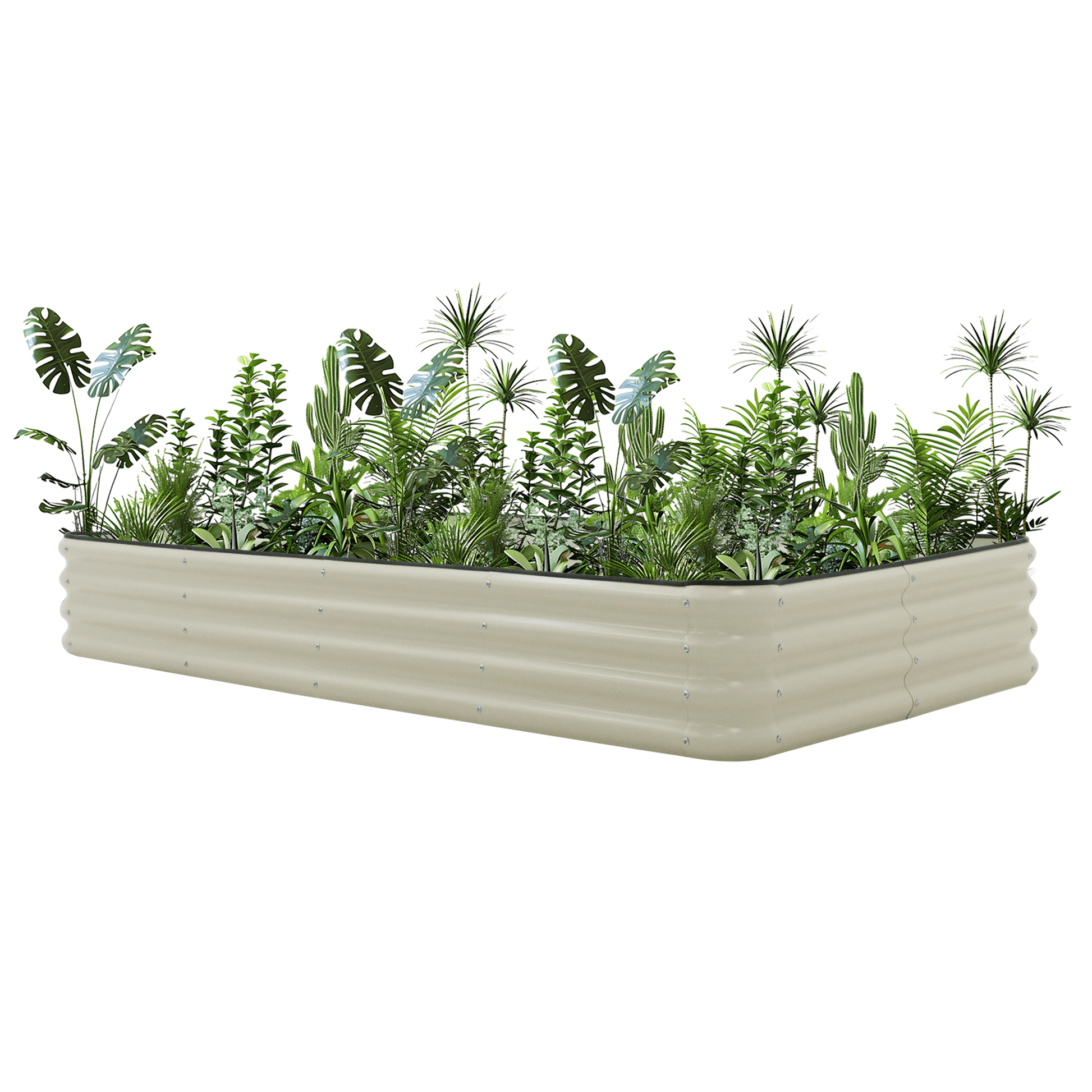 Raised Garden Bed (Height 29cm) with 2m Net Tunnel - mazeproducts