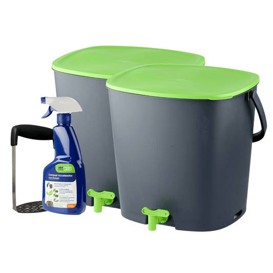 20L Airtight Bokashi Indoor Composter Kit - Twin Pack - mazeproducts