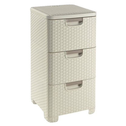 Curver Style Storage 3 Drawer Set - White (14L)