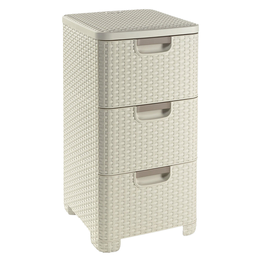 Curver Style Storage 3 Drawer Set - White (14L)