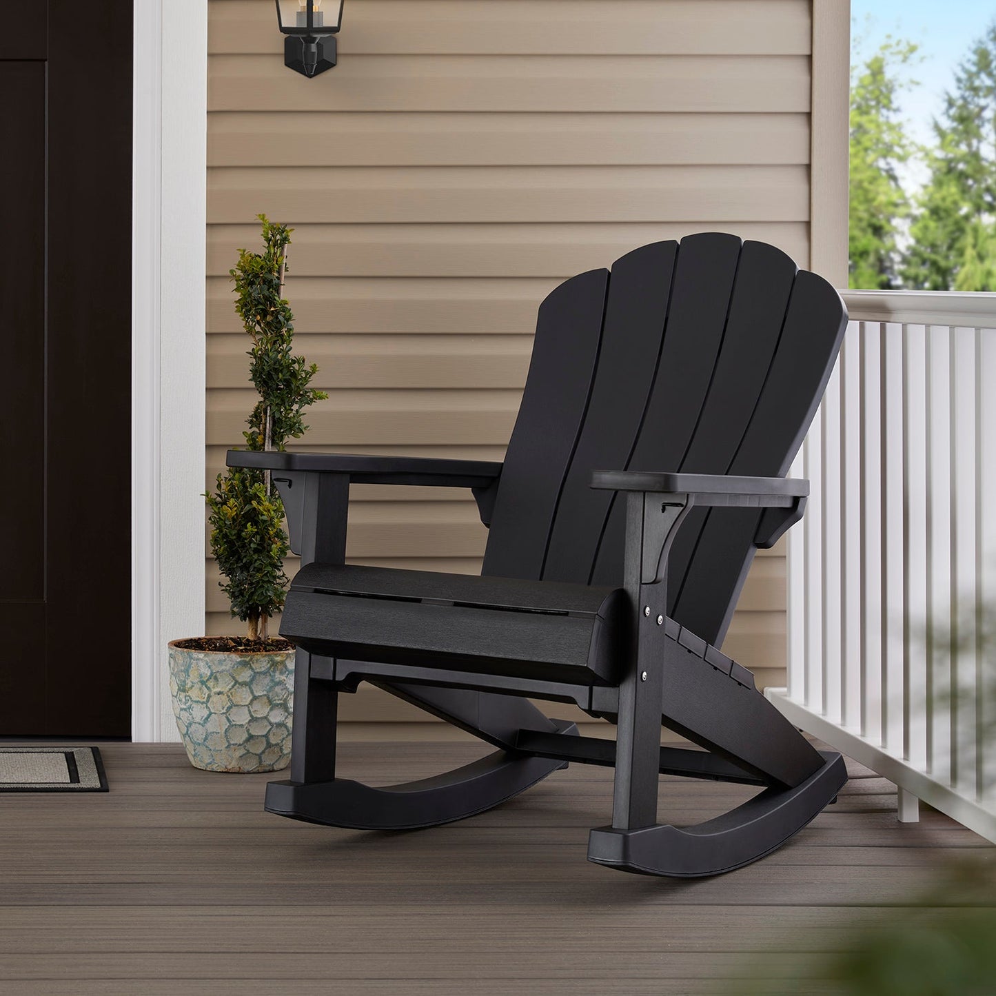 Keter Everest Rocking Adirondack Chair - Graphite