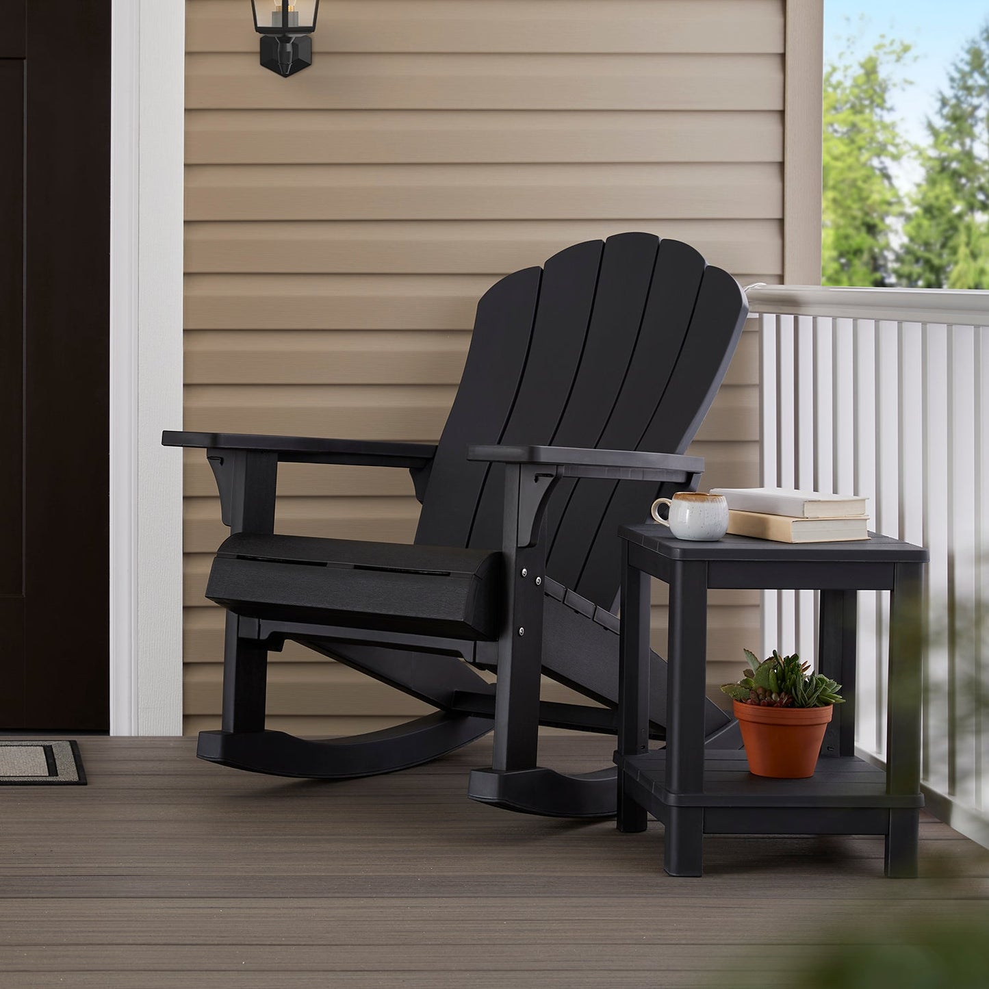 Keter Everest Rocking Adirondack Chair - Graphite