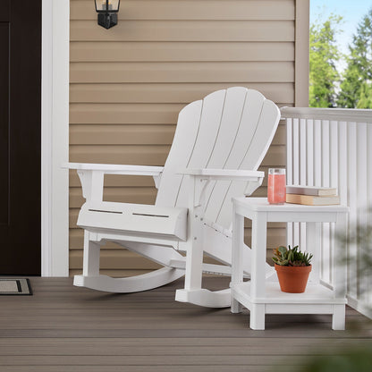 Keter Everest Rocking Adirondack Chair - White -  2 PACK